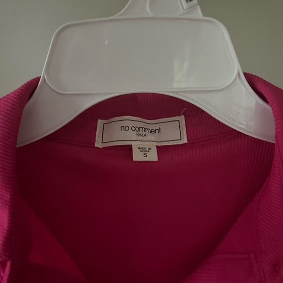 Collared Pink dress buttons all the way down size small - Picture 4 of 5